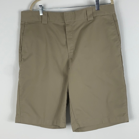 Dickies Shorts Dickies Flex Khaki Colored Mens Shorts Size 38